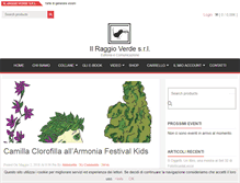 Tablet Screenshot of ilraggioverdesrl.it